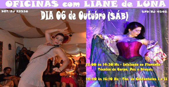 Oficinas de Flamenco e Dança Cigana com Liane de Luna