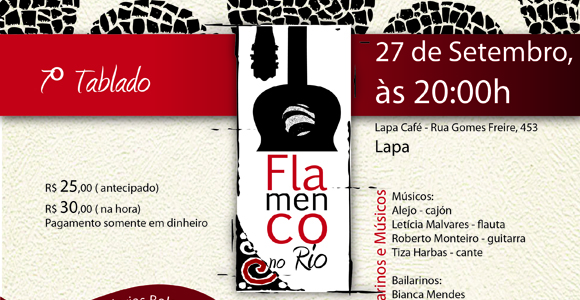 7ª Edição do Tablado Flamenco no Rio – 27 de setembro