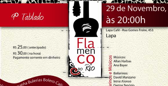 Tablado Flamenco no Rio em Novembro