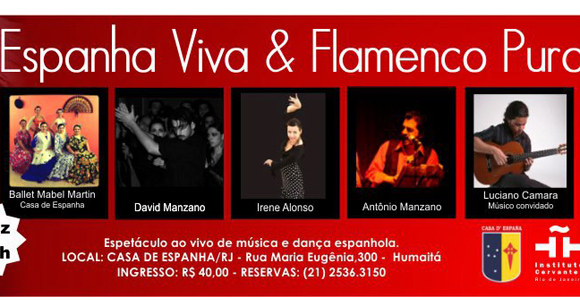 Espanha Viva & Flamenco Puro no dia 13 de Dezembro