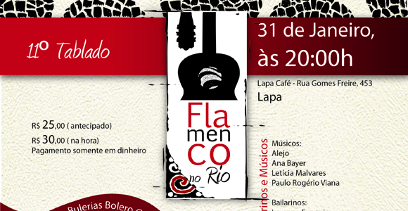 1º Tablado Flamenco no Rio do Ano